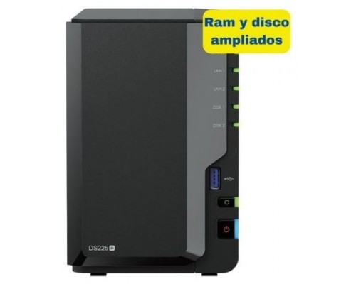 NAS SYNOLOGY DS225 PLUS 6GB 8TB-DU202 NAS SYNOLOGY DS225 PLUS 6GB 8TB
